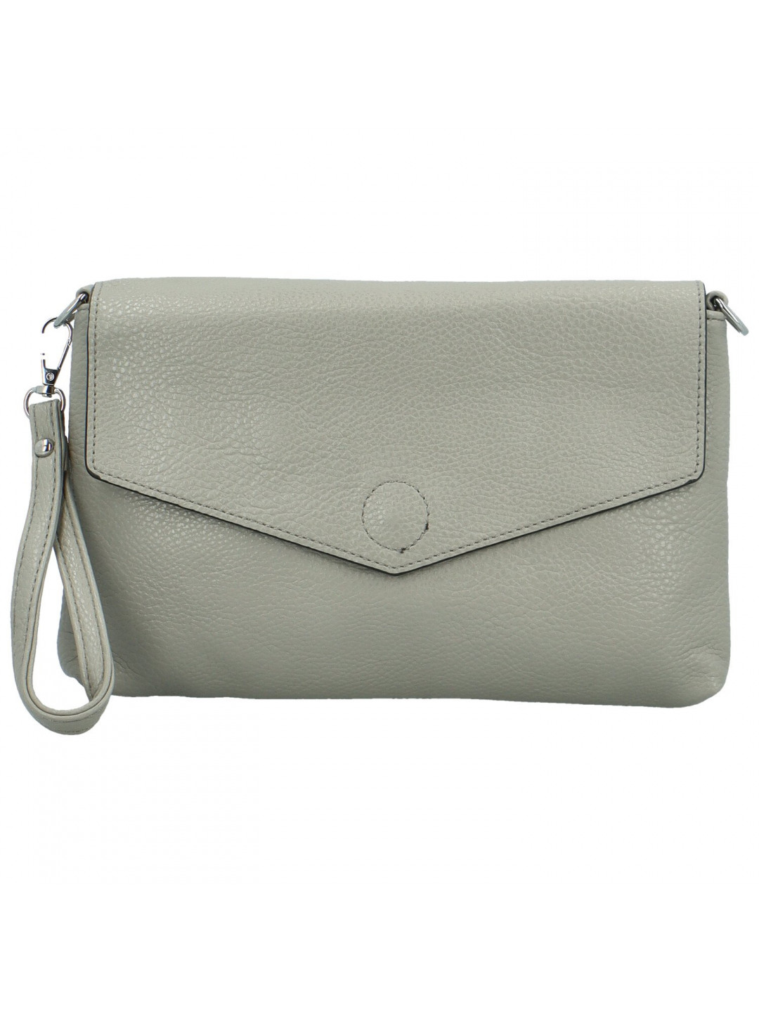 Stylová dámská koženková crossbody kabelka Loren šedá