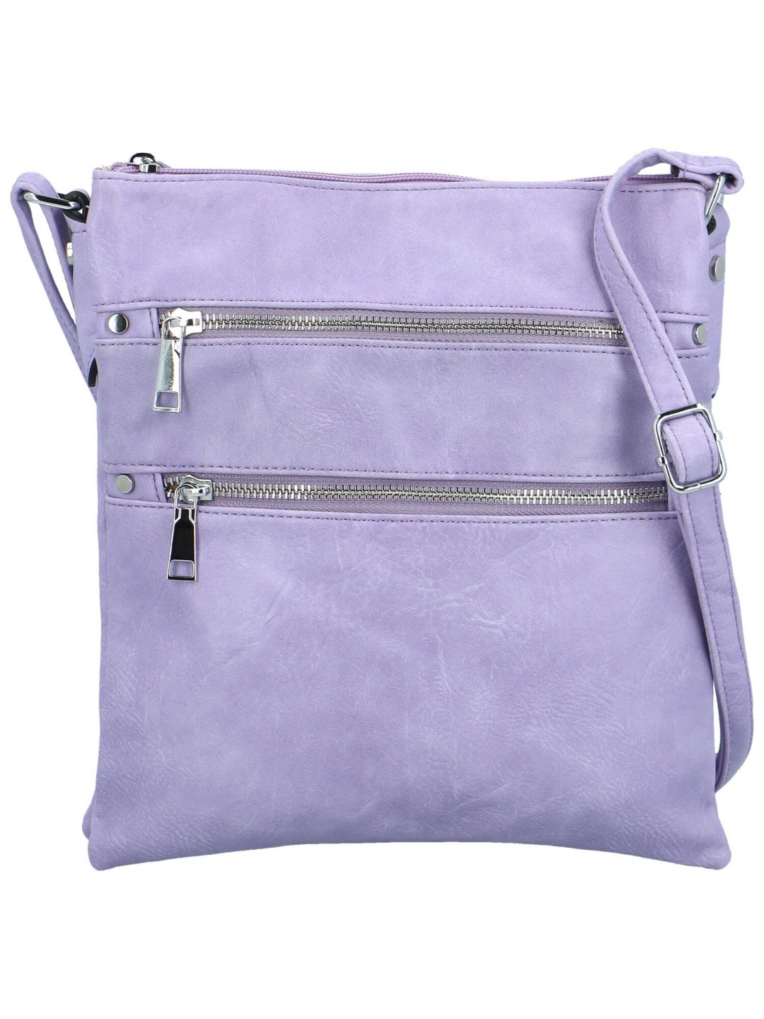Stylová dámská koženková crossbody kabelka Melisandra fialová
