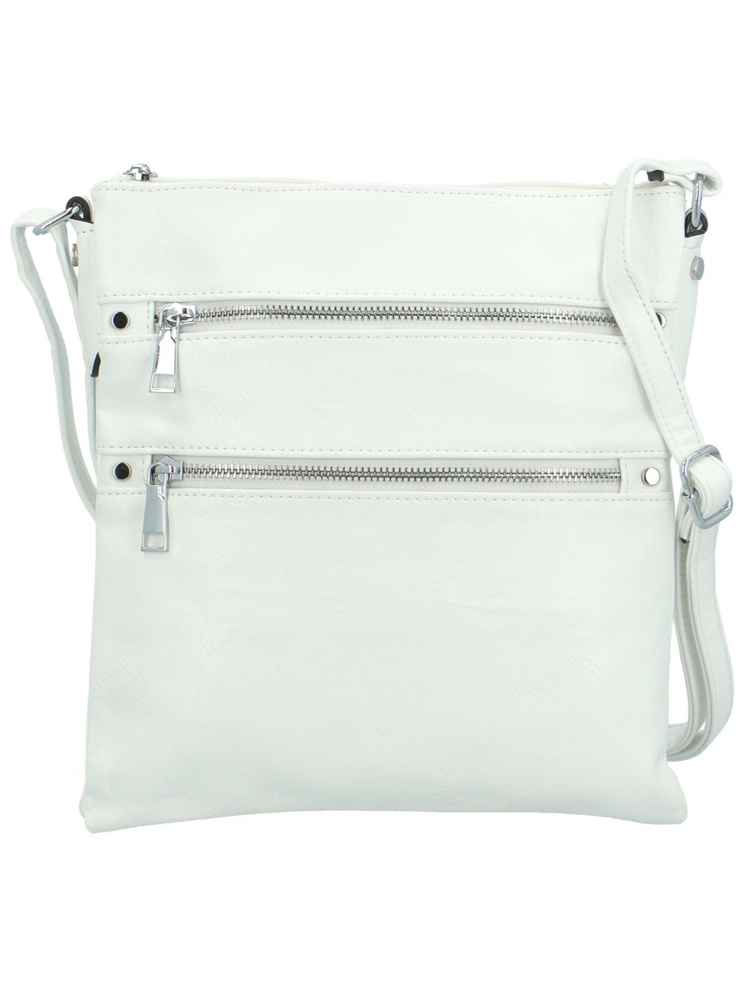 Stylová dámská koženková crossbody kabelka Melisandra bílá