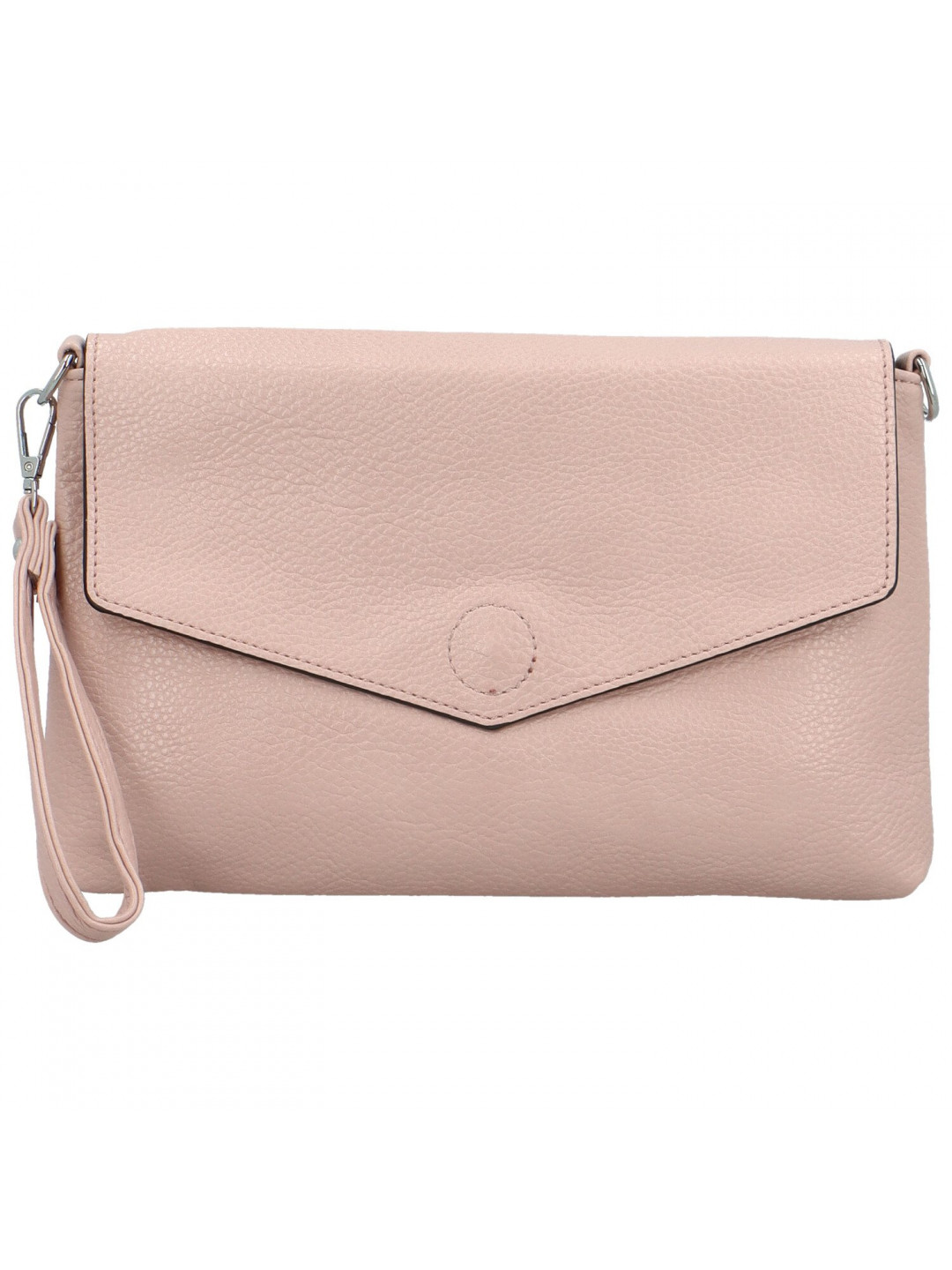 Stylová dámská koženková crossbody kabelka Loren růžová