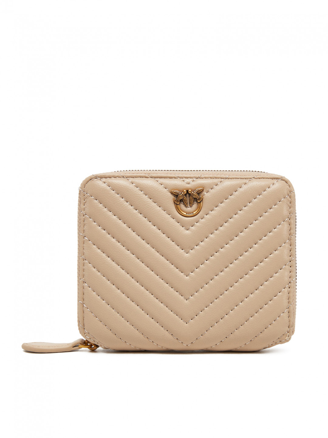 PINKO Velká dámská peněženka Taylor Zip Around PE 23 PCPL 100249 A0GK Béžová