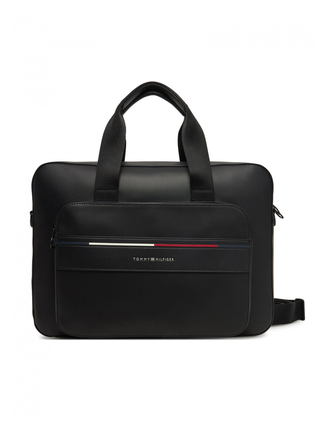 Tommy Hilfiger Brašna na notebook Th Foundation Computer Bag AM0AM13198 Černá