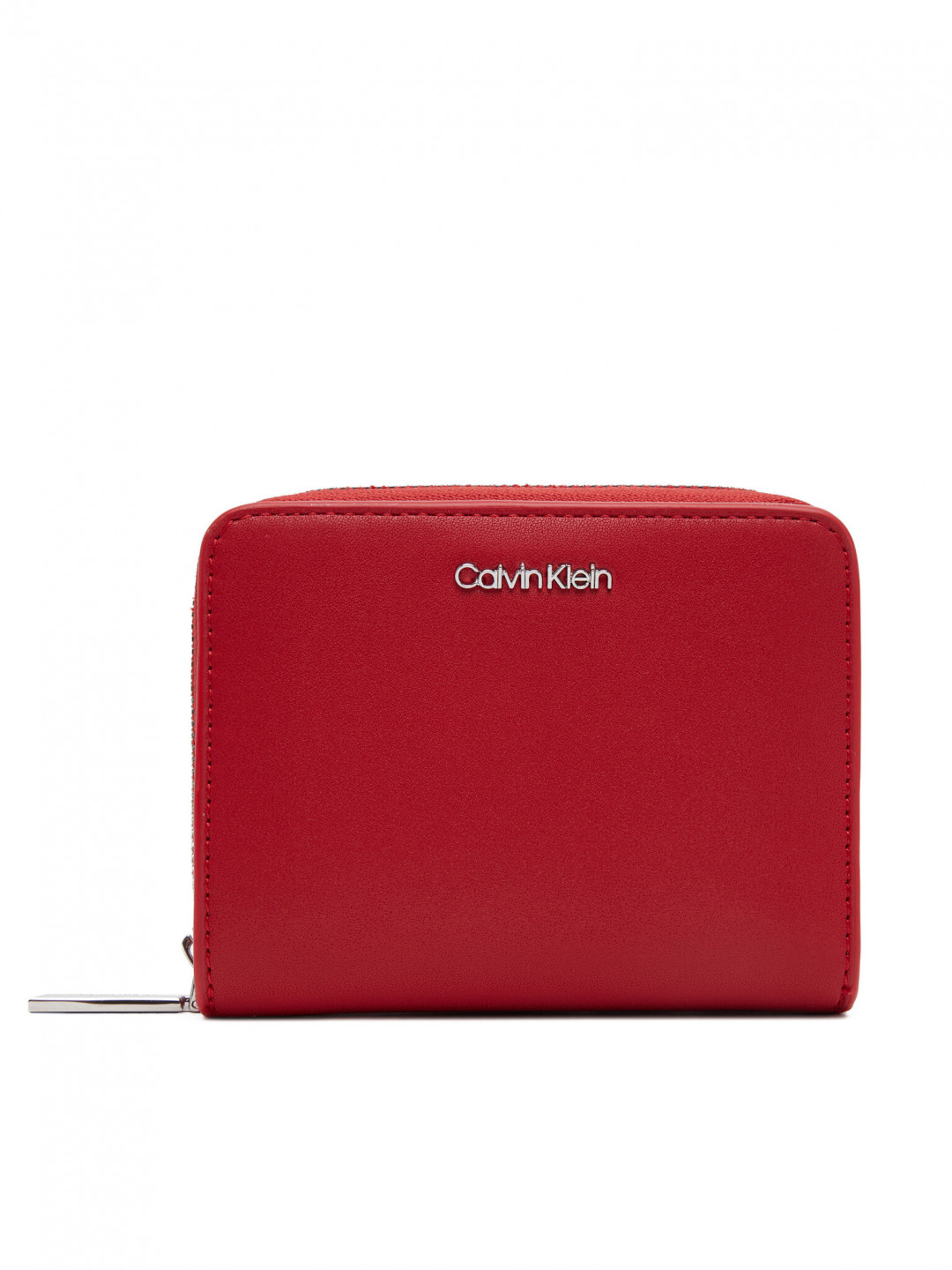 Calvin Klein Malá dámská peněženka Ck Must Medium Zip Around Wallet K60K611937 Červená