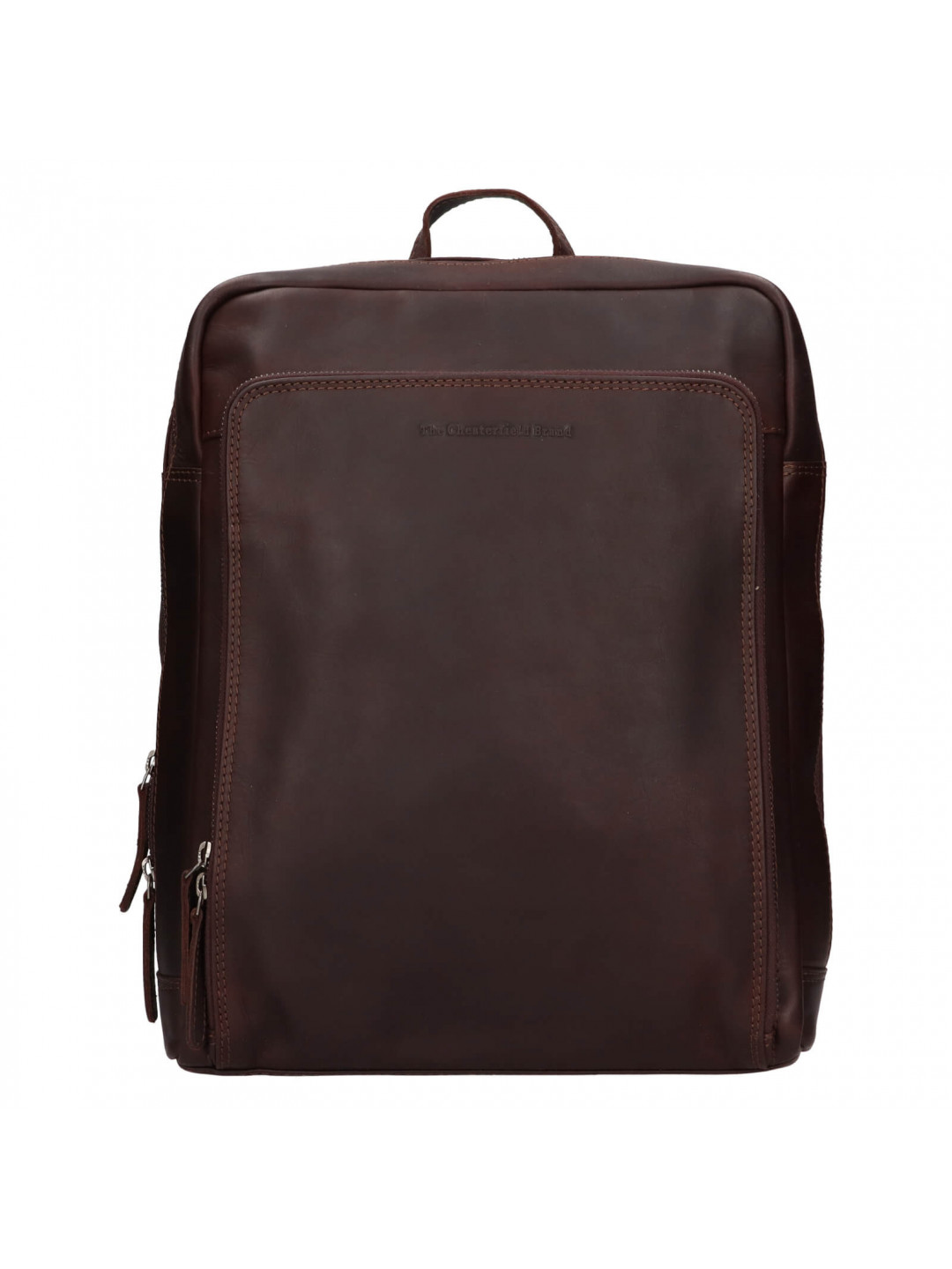 Kožený business batoh na notebook The Chesterfield Brand Lincoln – hnědá