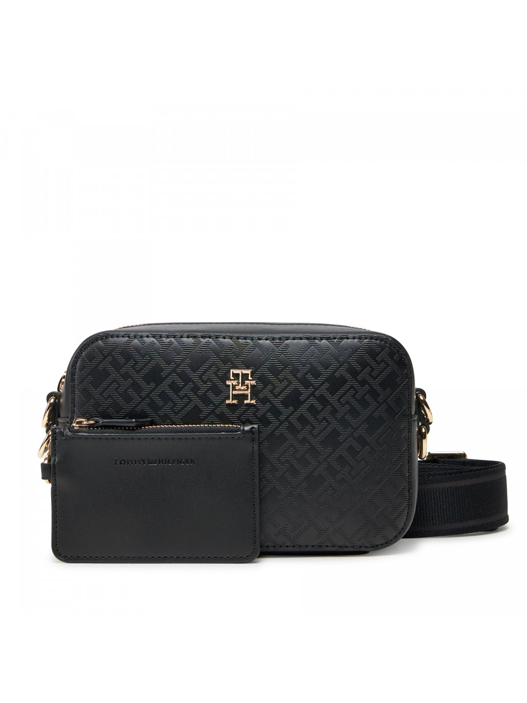 Kabelka Tommy Hilfiger Th Distinct Camera Bag Mono AW0AW17221 Černá