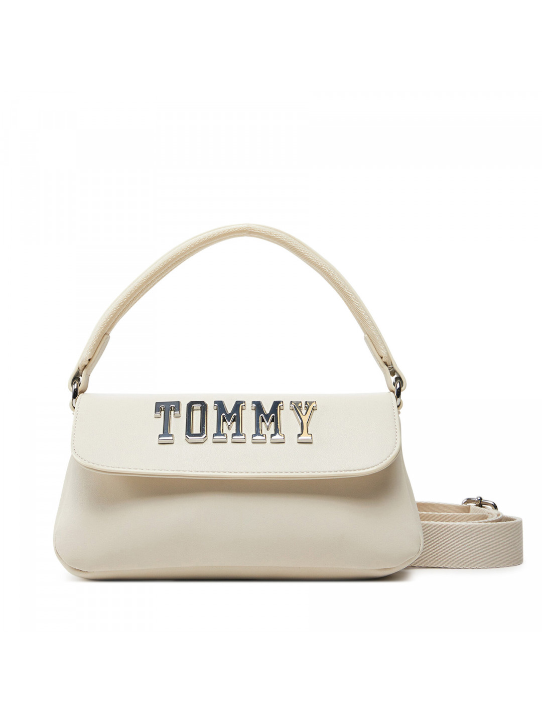 Kabelka Tommy Jeans Tjw Everywhere Flap Crossover AW0AW17391 Béžová
