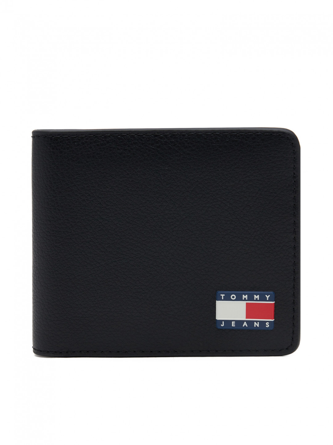 Tommy Jeans Velká pánská peněženka Tjm Heritage Leather Cc Wallet AM0AM13371 Černá