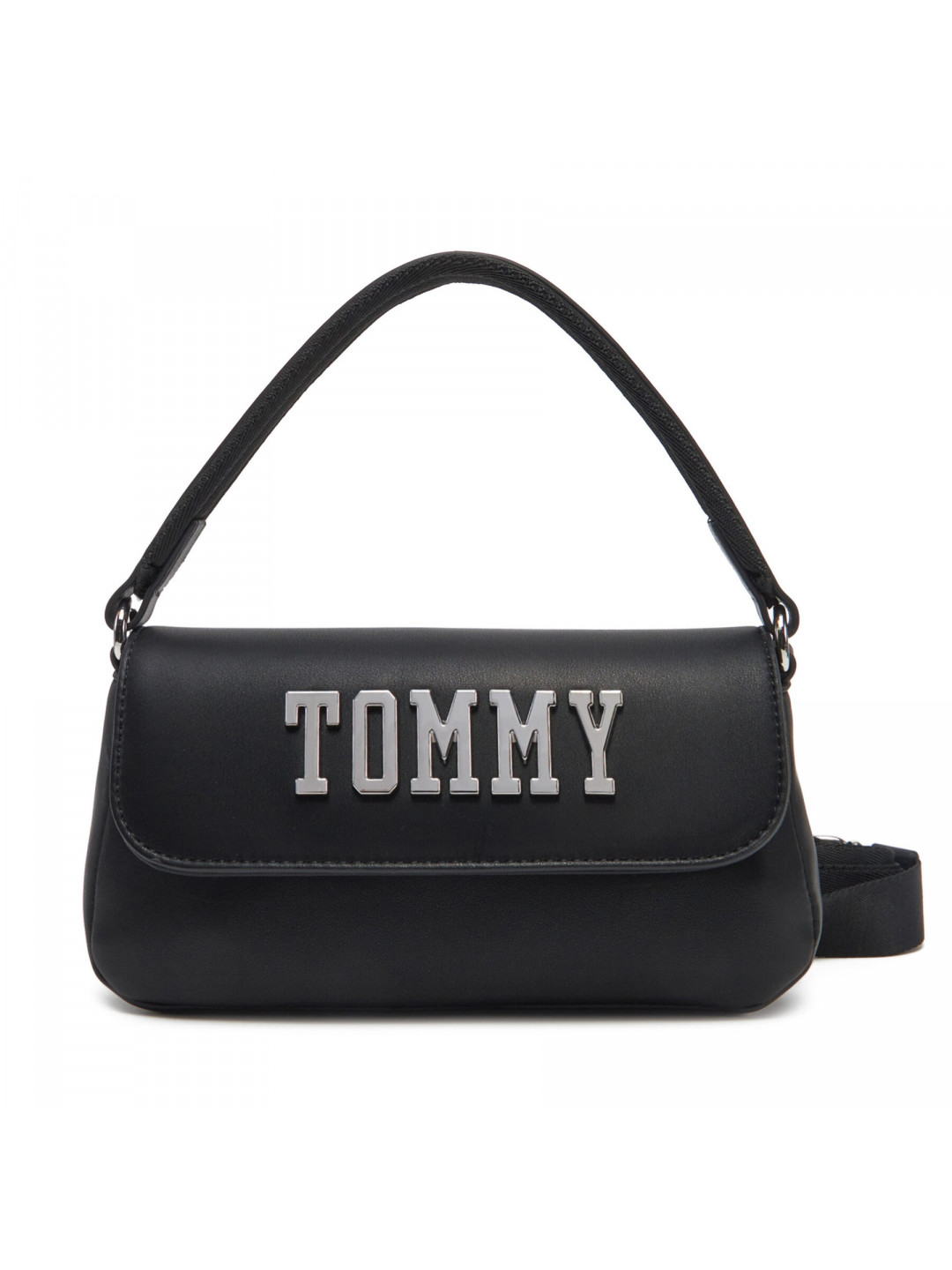 Kabelka Tommy Jeans Tjw Everywhere Flap Crossover AW0AW17391 Černá
