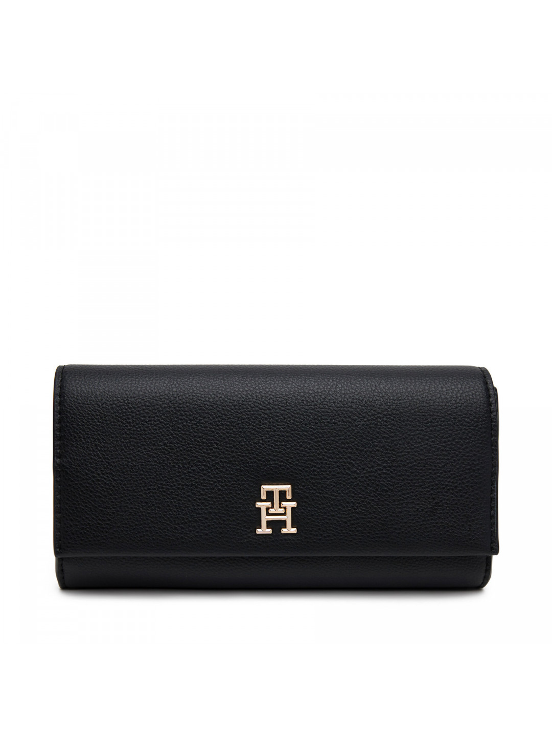 Velká dámská peněženka Tommy Hilfiger Th Legacy Flap Lrg Wallet AW0AW17267 Černá