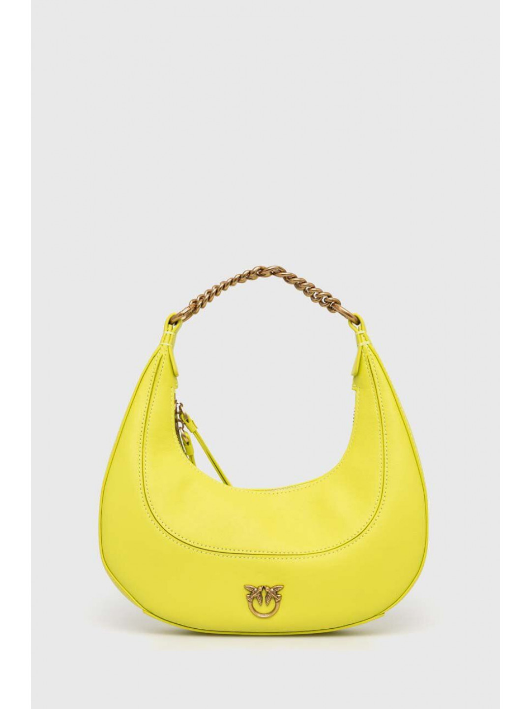 Kožená kabelka Pinko žlutá barva 101433 A0QO