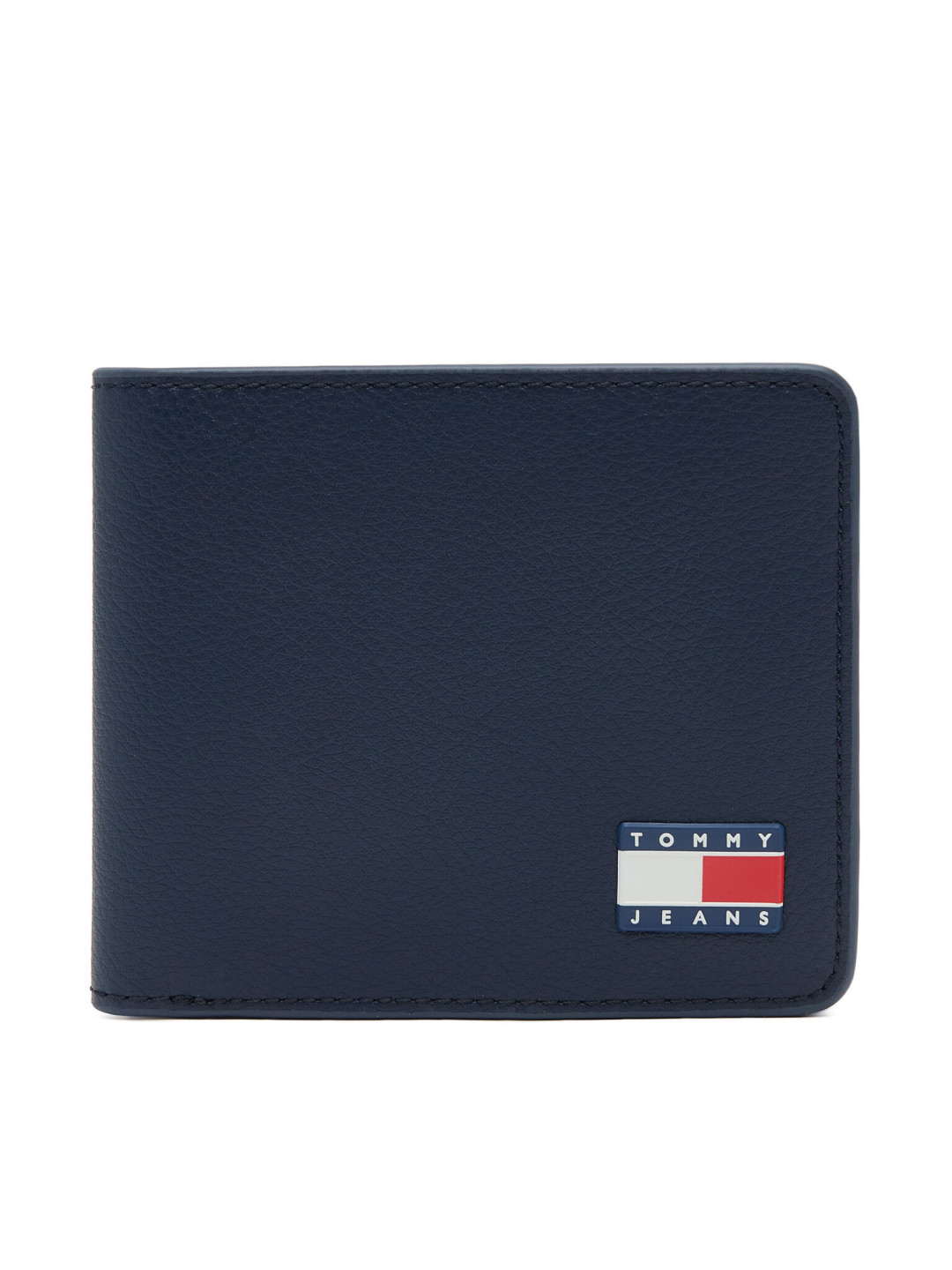 Tommy Jeans Velká pánská peněženka Tjm Heritage Leather Cc Wallet AM0AM13371 Tmavomodrá