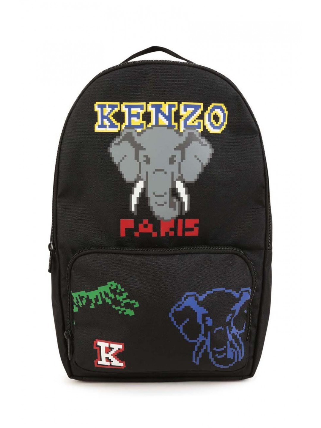 Dětský batoh Kenzo Kids černá barva velký s potiskem