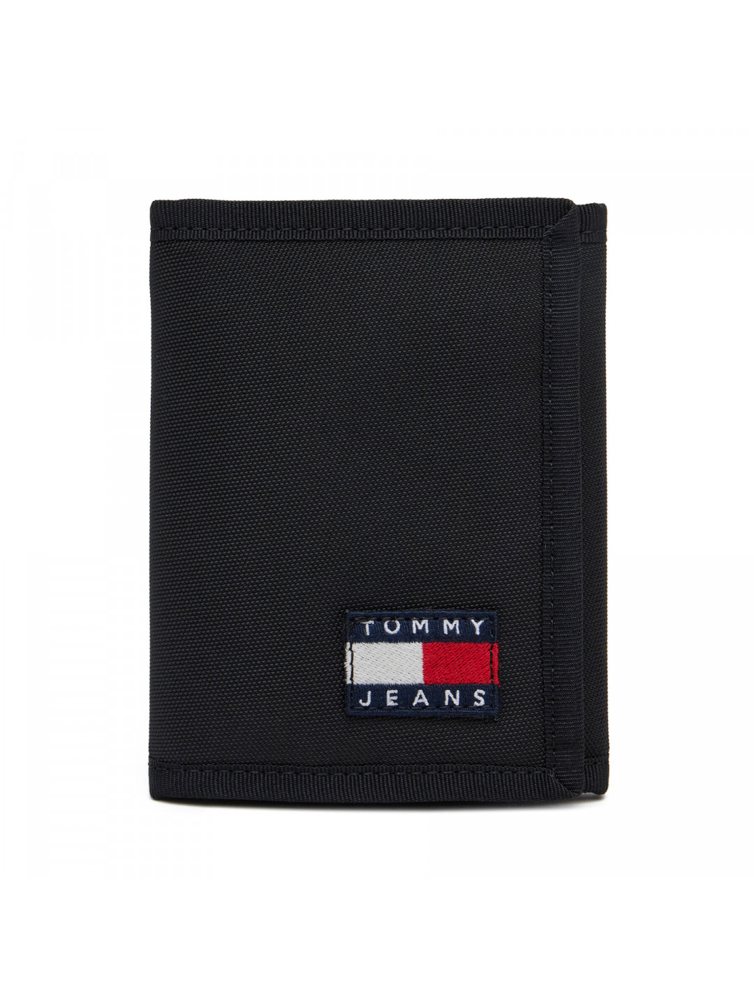 Malá pánská peněženka Tommy Jeans Tjm Ess Daily Nylon Tri Wallet AM0AM13269 Černá