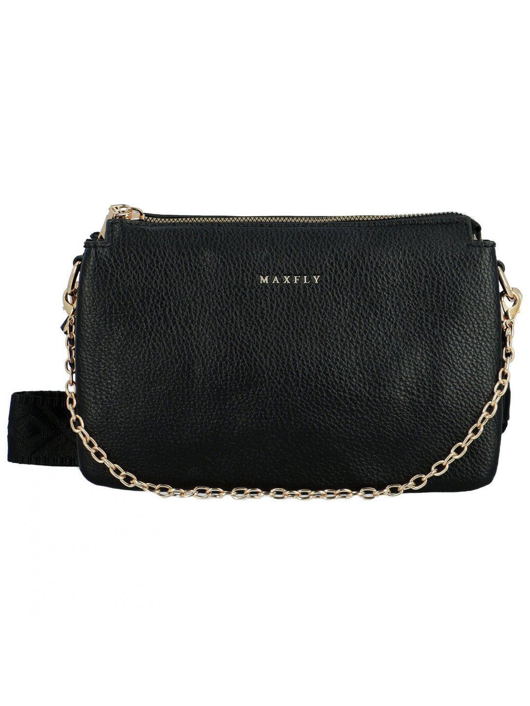 Stylová dámská koženková crossbody kabelka Ebbas černá