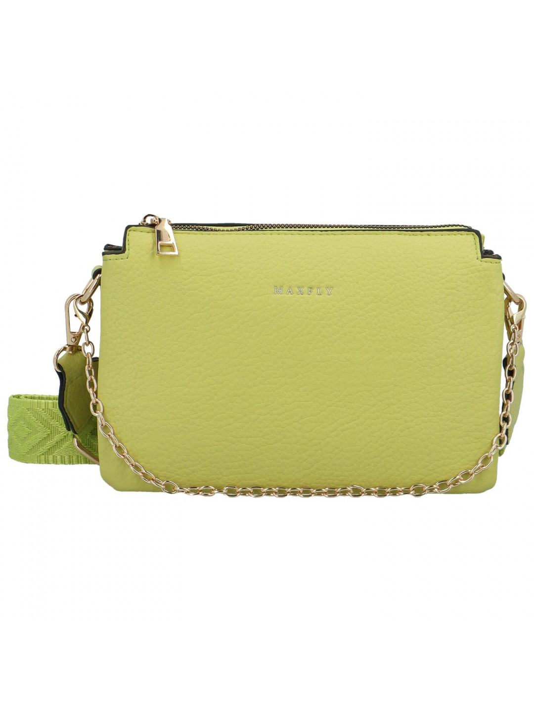 Stylová dámská koženková crossbody kabelka Ebbas zelená