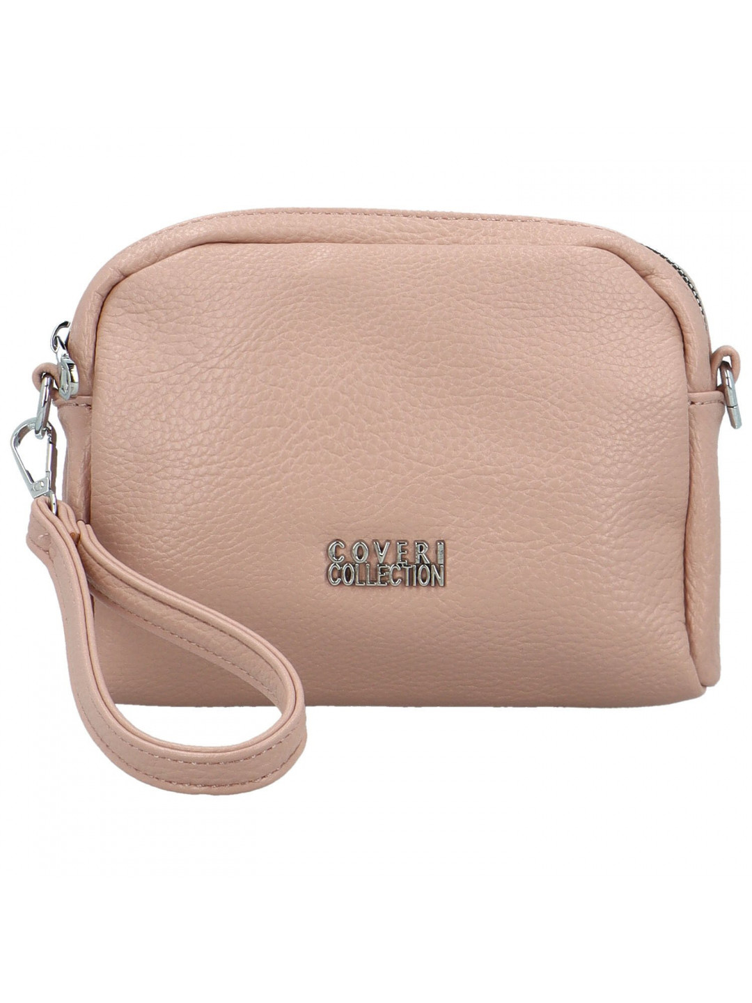 Stylová dámská mini koženková crossbody kabelka Fehmi růžová