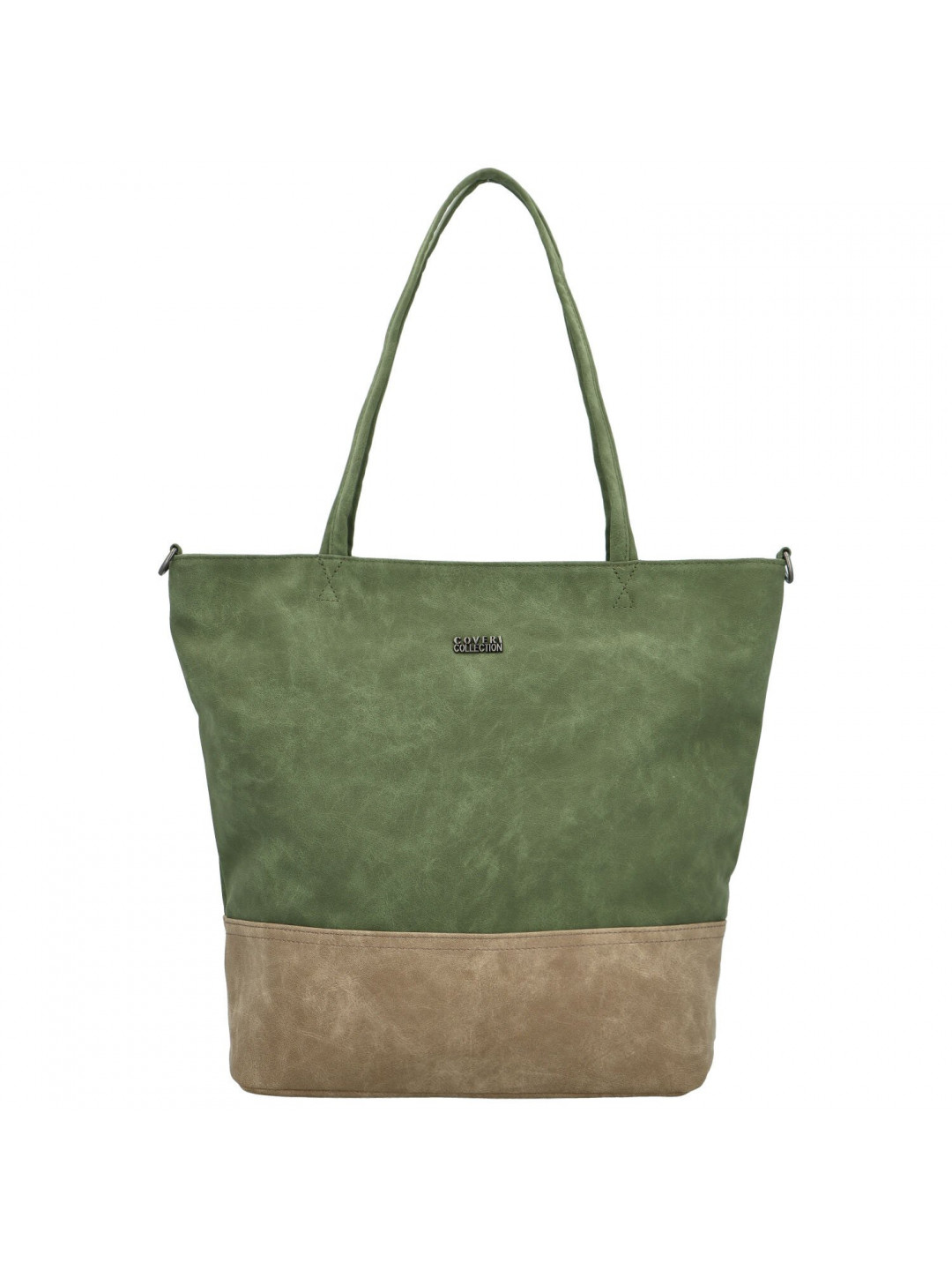 Trendy dámská koženková kabelka na rameno Jigme zelená