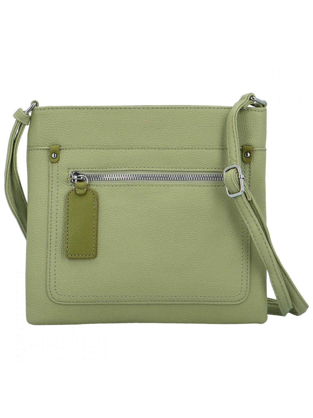 Stylová dámská koženková crossbody kabelka Walida zelená