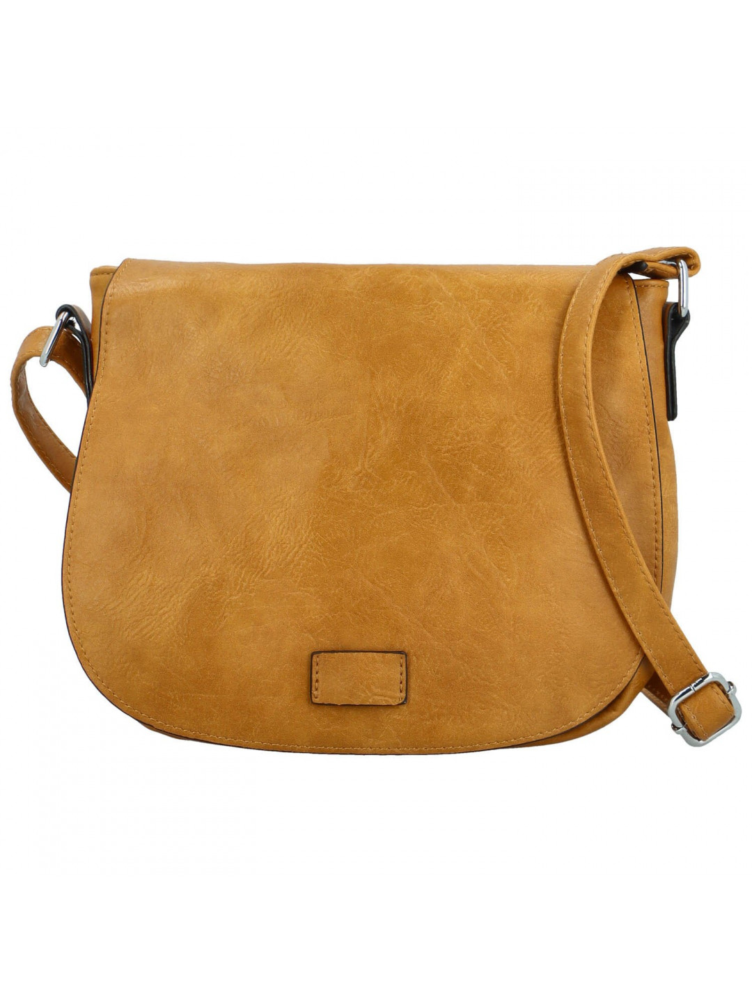 Trendy dámská crossbody s velkou klopou Rashida new žlutá