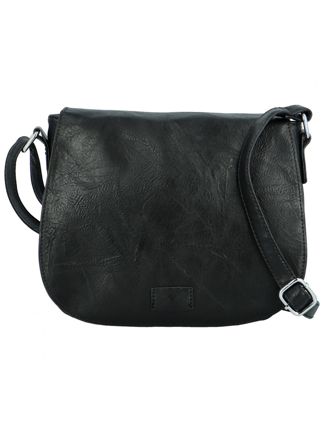 Trendy dámská crossbody s velkou klopou Rashida new černá