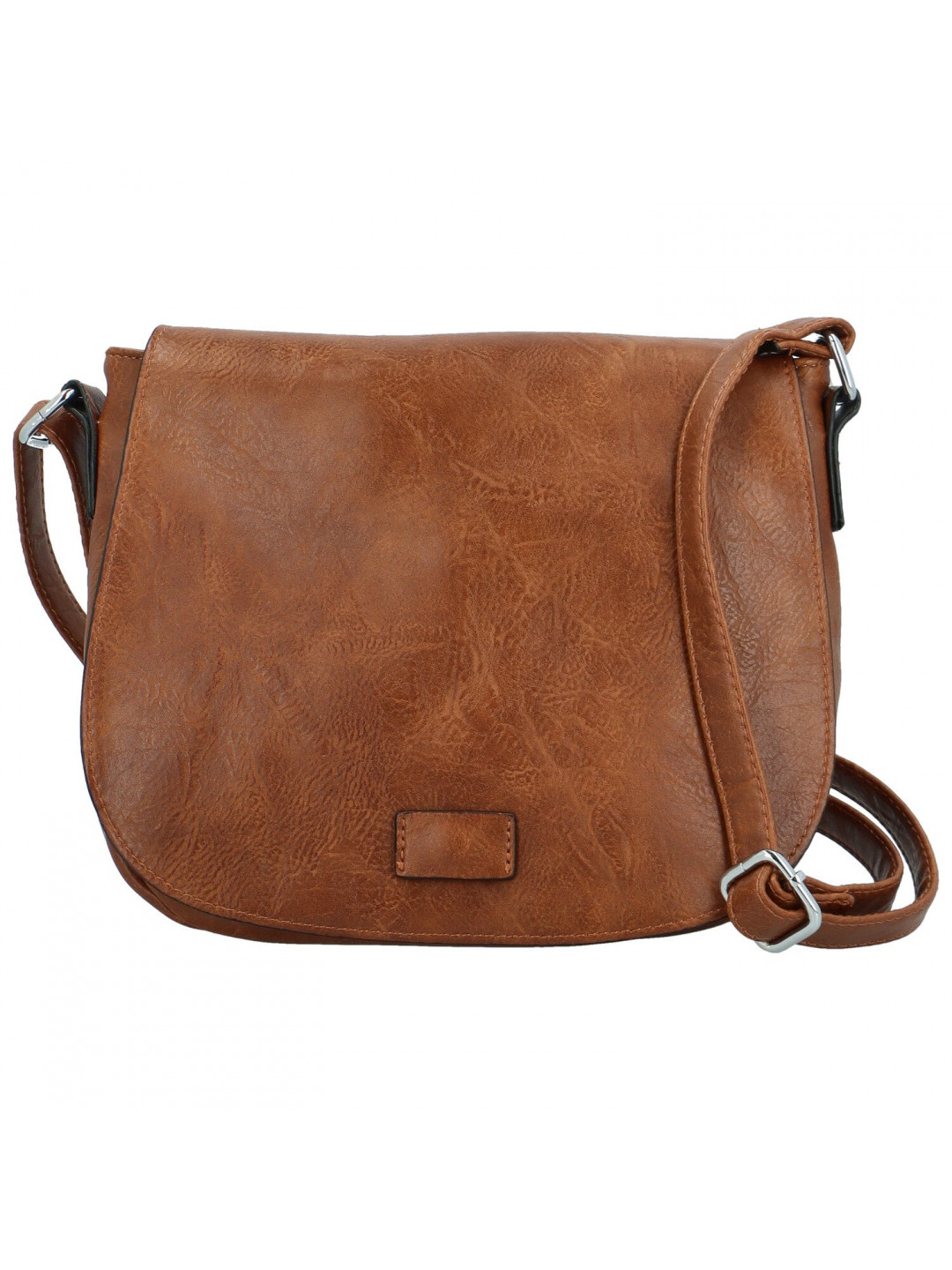 Trendy dámská crossbody s velkou klopou Rashida new hnědá