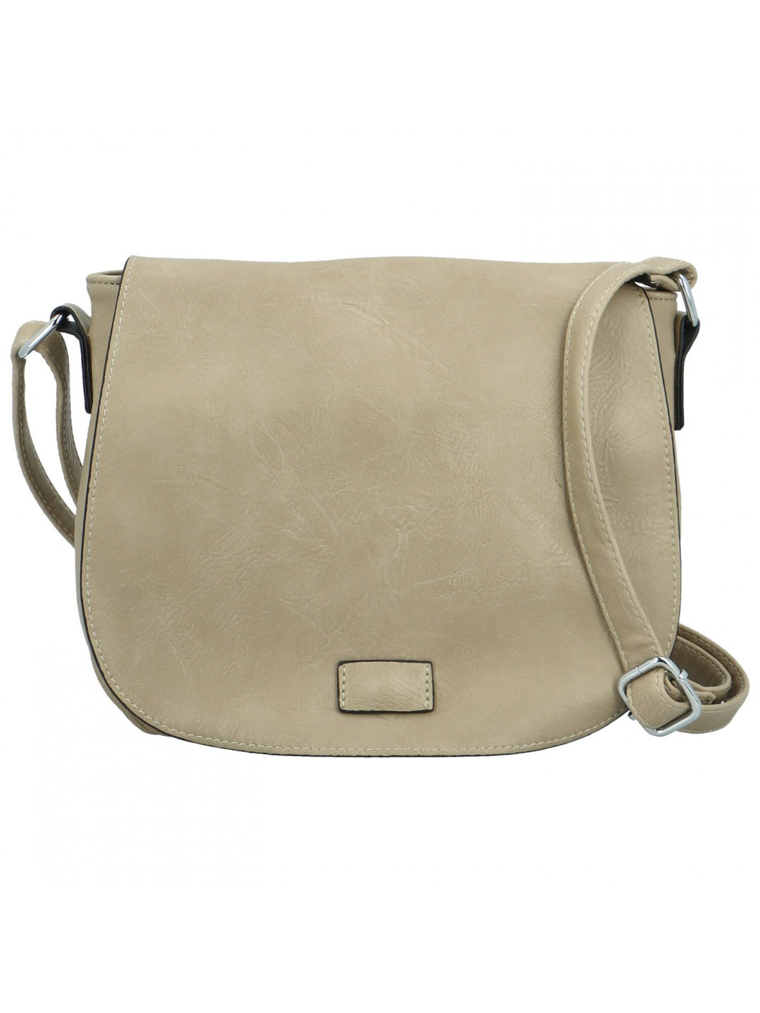 Trendy dámská crossbody s velkou klopou Rashida new béžová