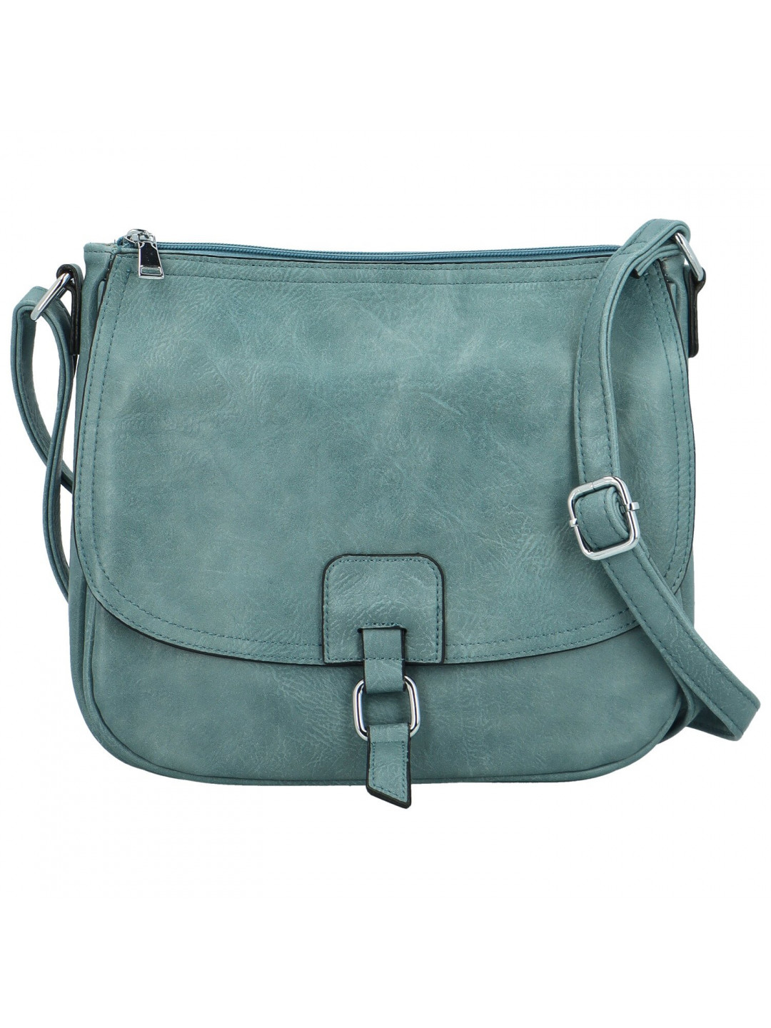 Trendy dámská koženková crossbody kabelka Samira džínově modrá