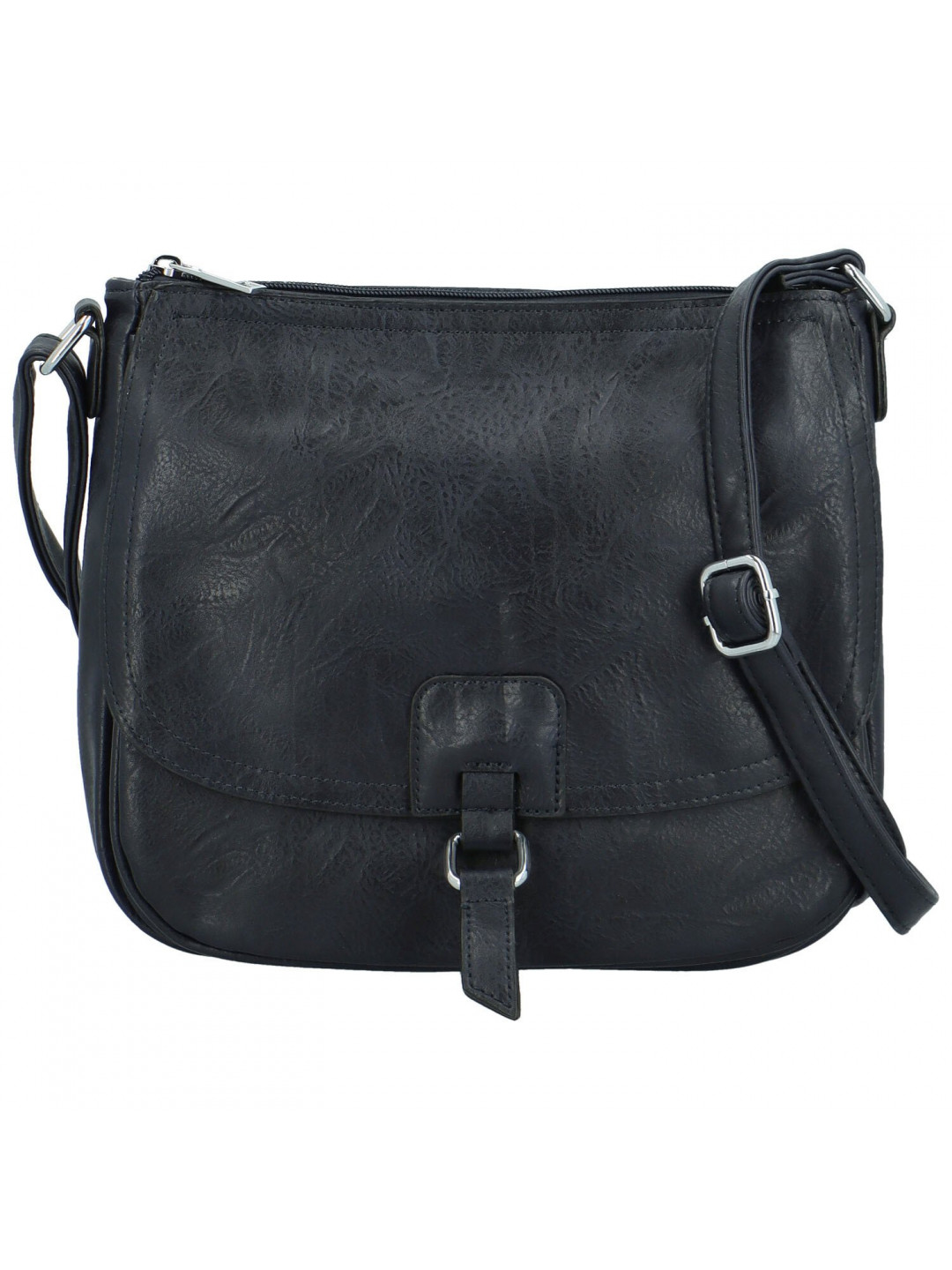 Trendy dámská koženková crossbody kabelka Samira tmavě modrá