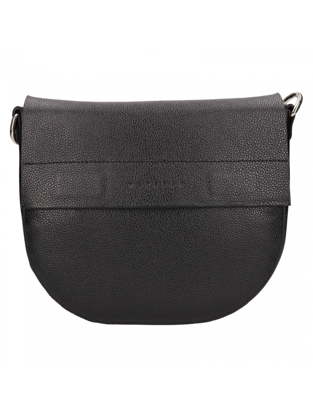 Dámská kožená crossbody kabelka Facebag Avela – černá