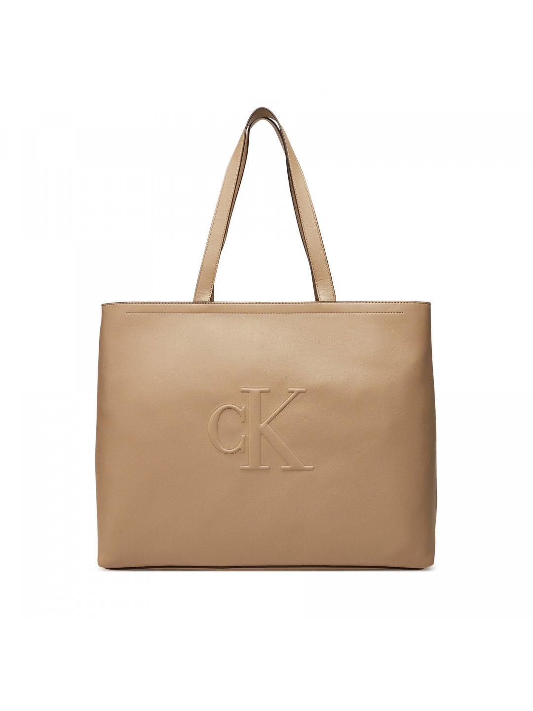 Kabelka Calvin Klein Jeans Sculpted Slim Tote34 LV04K3070G Béžová