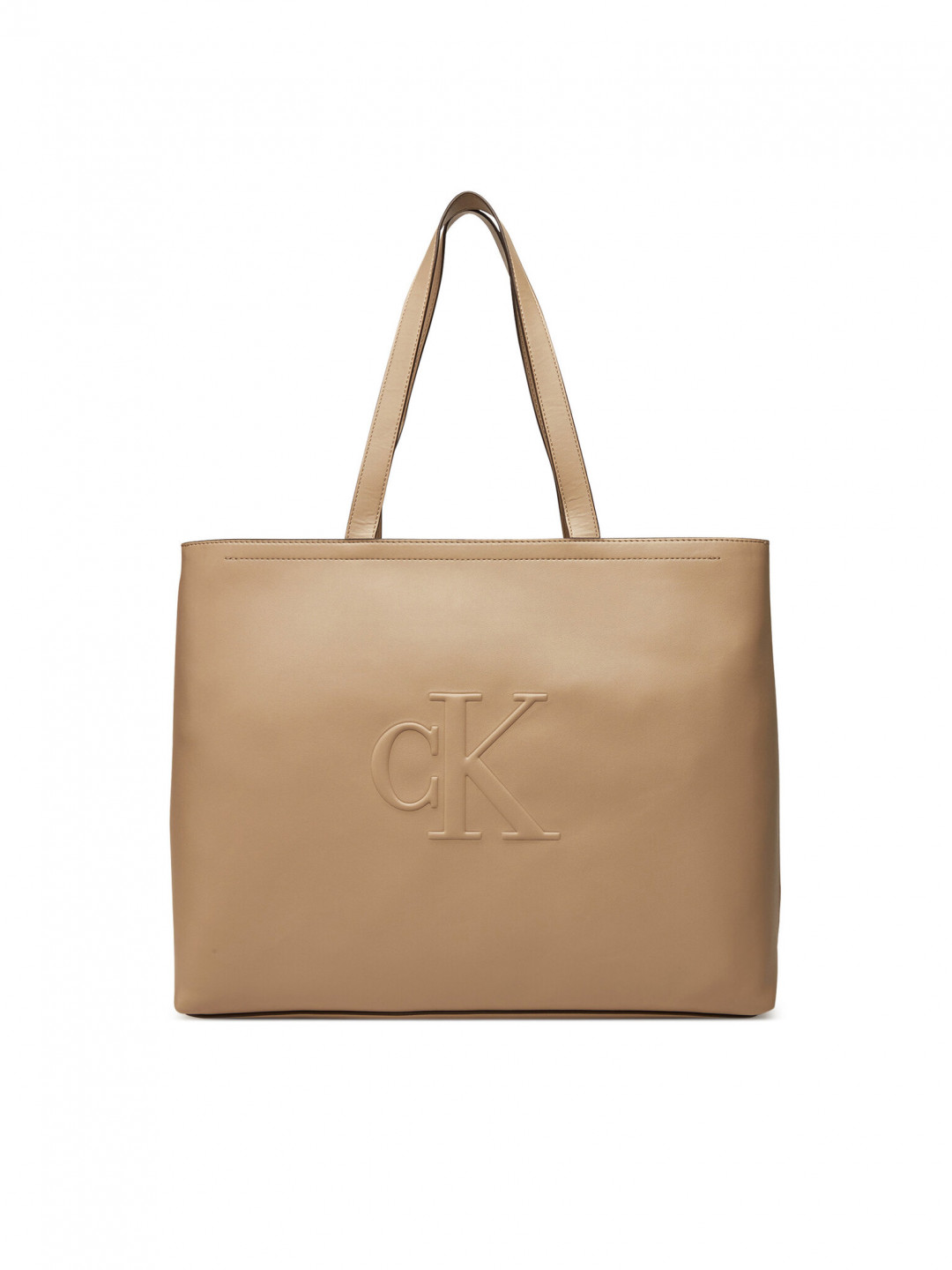 Calvin Klein Jeans Kabelka Sculpted Slim Tote34 LV04K3070G Béžová
