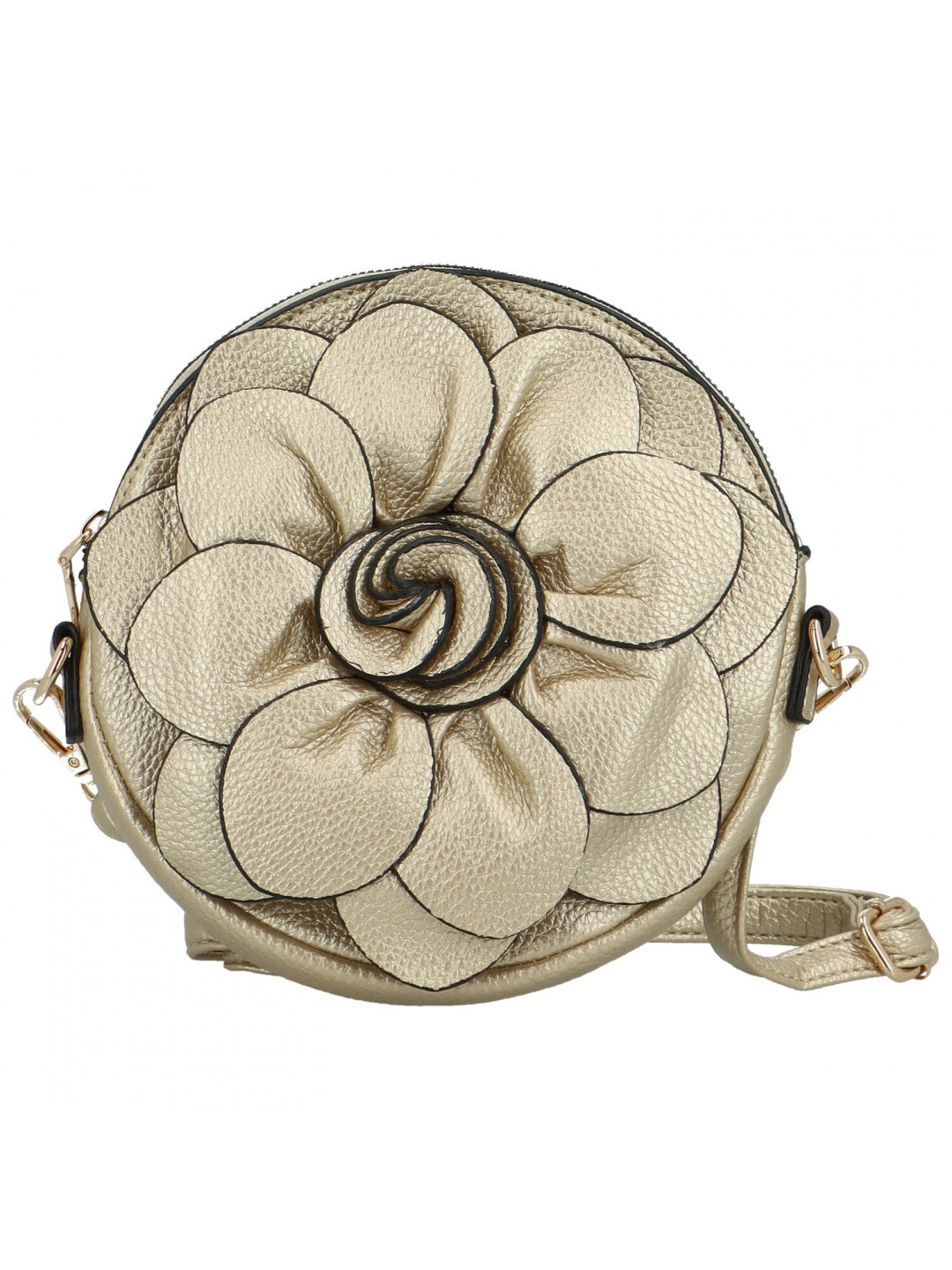 Dámská crossbody kabelka zlatá – MaxFly Uragia new