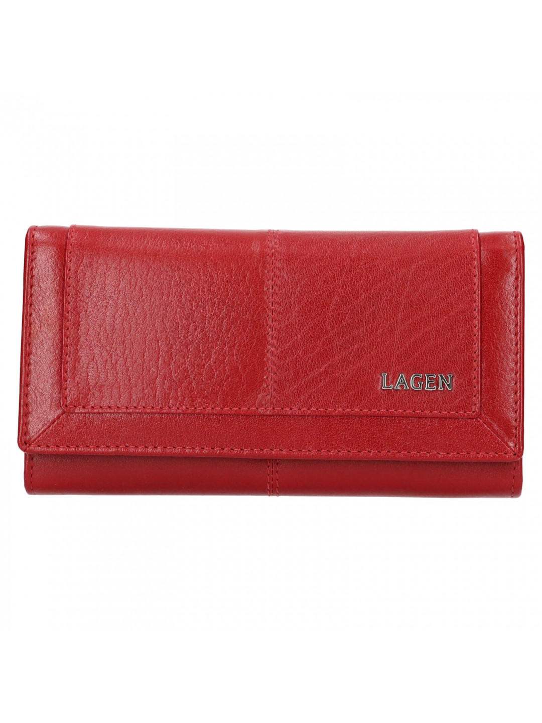 Dámská kožená peněženka Lagen Maricaa – červená