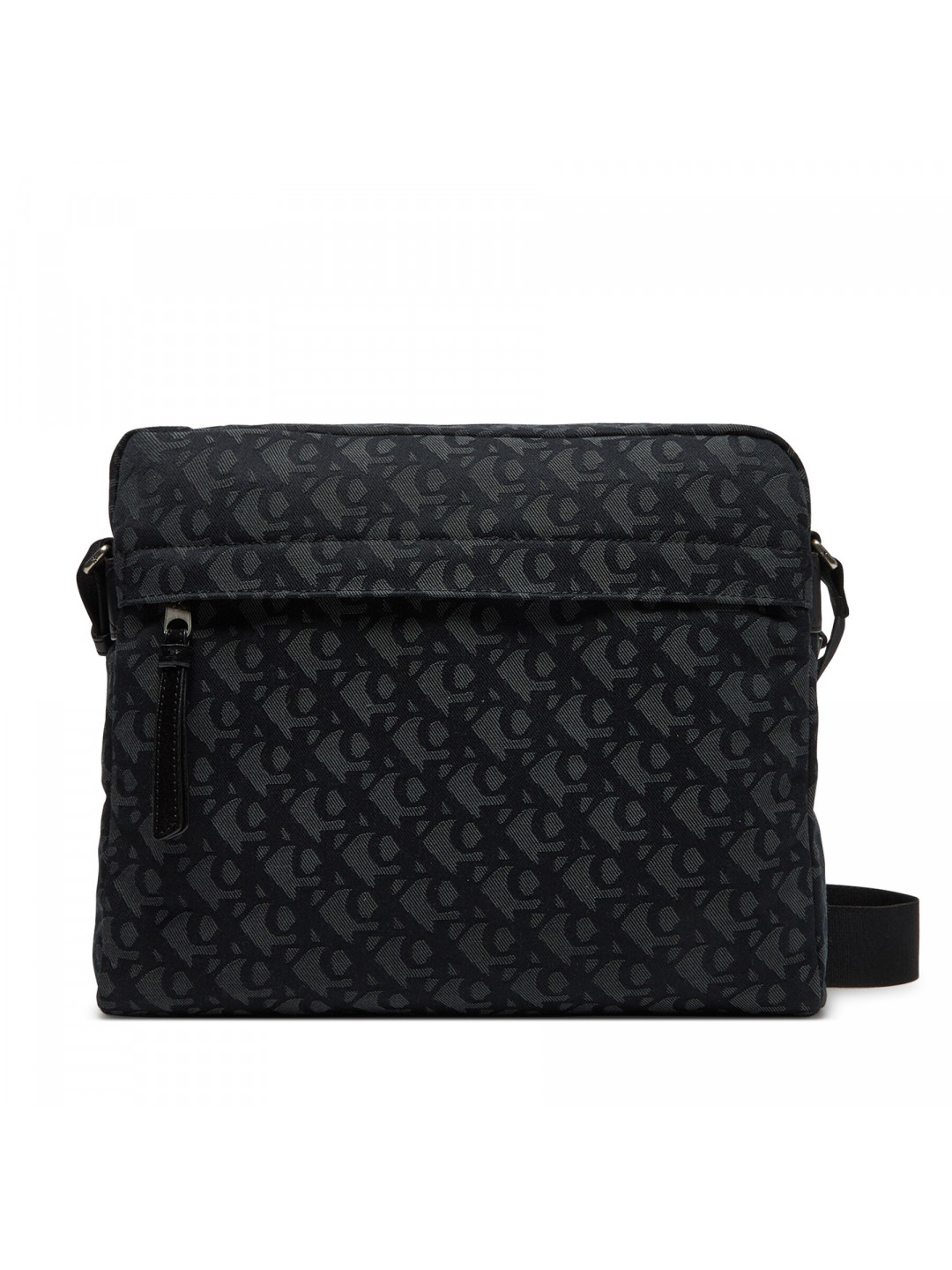 Brašna Calvin Klein Jeans Unstructured Monogram Flight Bag LV04G3097G Černá