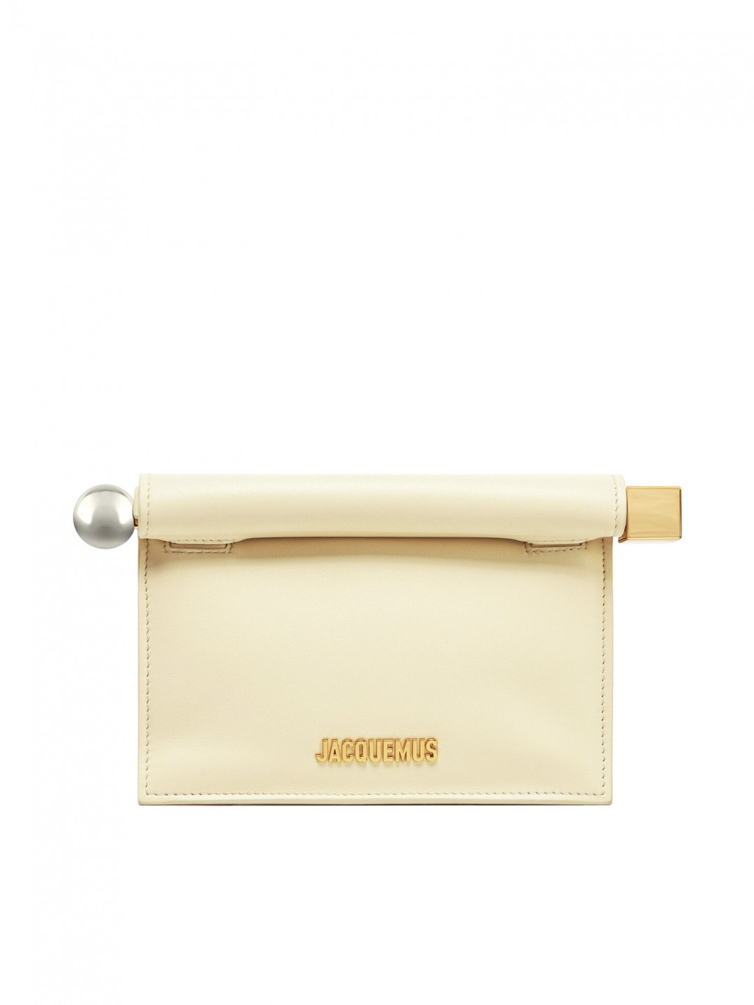 JACQUEMUS Kabelka La Petite Pochette Rond C 241BA392-3171 Écru