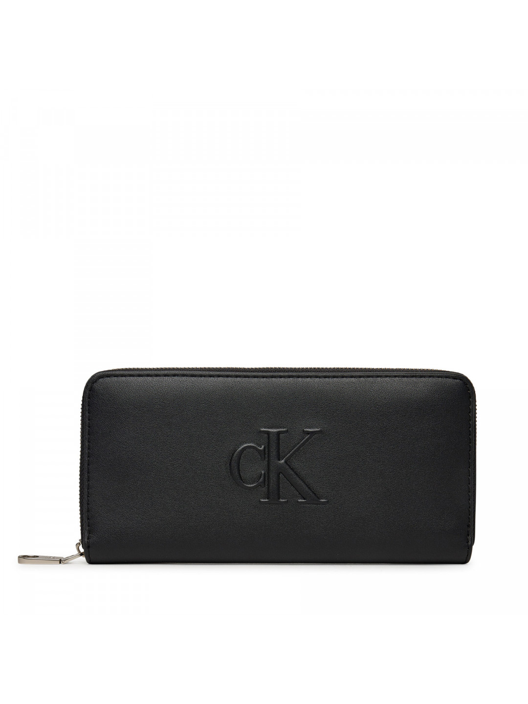 Velká dámská peněženka Calvin Klein Jeans Sculpted Zip Around LV04K1005G Černá