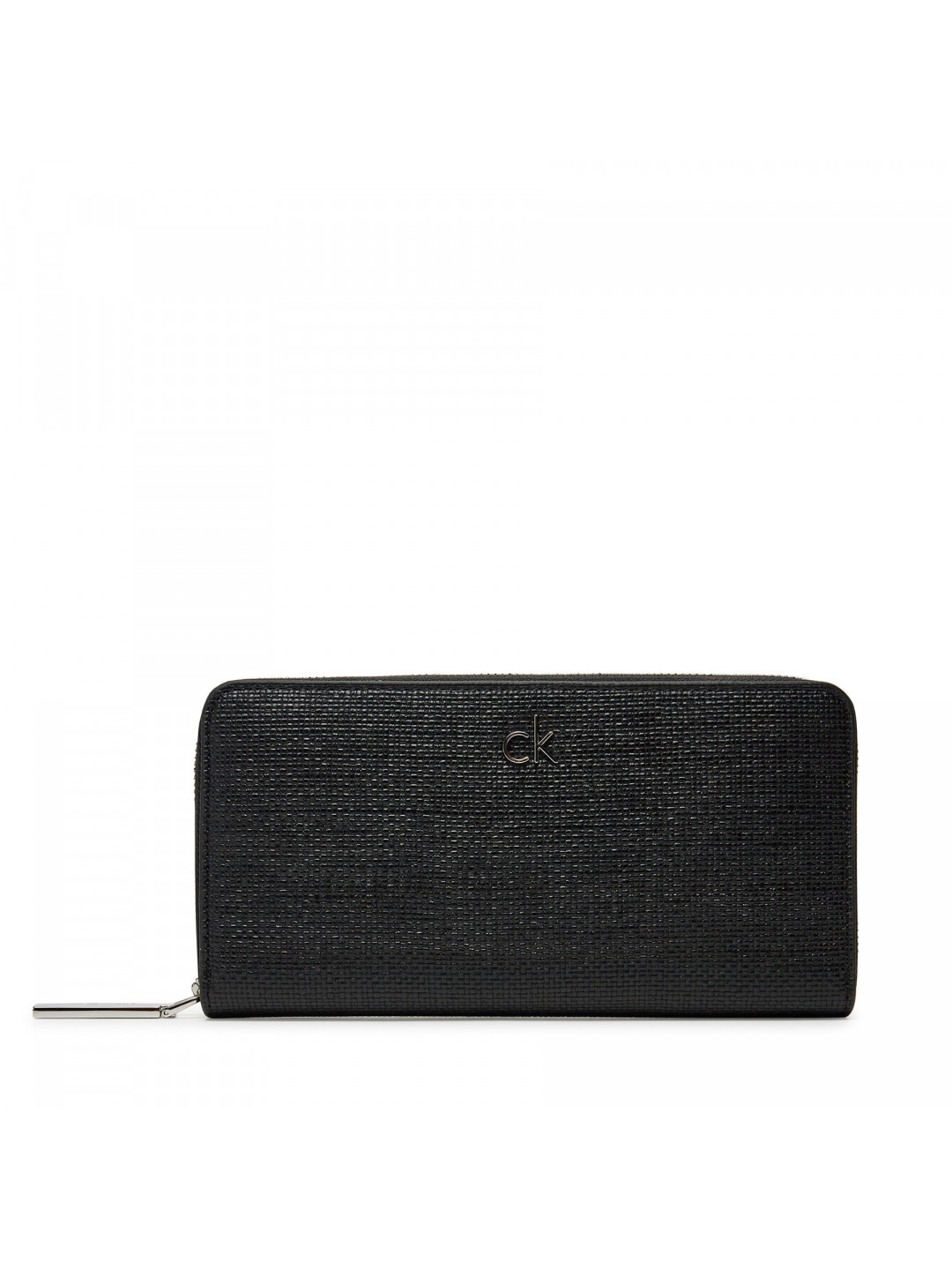 Velká dámská peněženka Calvin Klein Ck Daily Large Zip Around Tex K60K612960 Černá