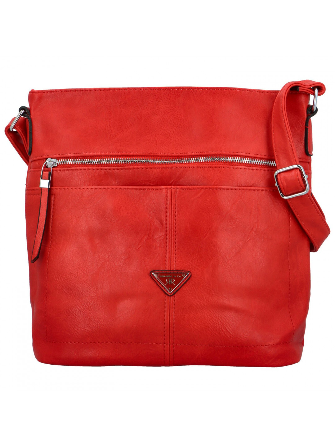 Trendy dámská koženková crossbody kabelka Skyler červená