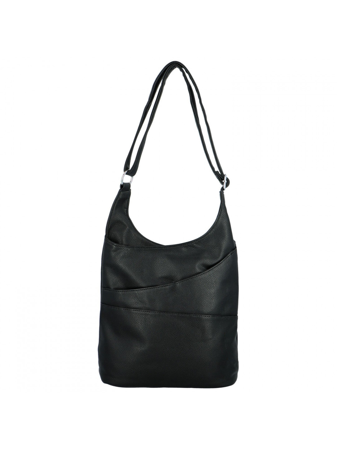 Moderní dámská koženková crossbody kabelka Sylvie černá