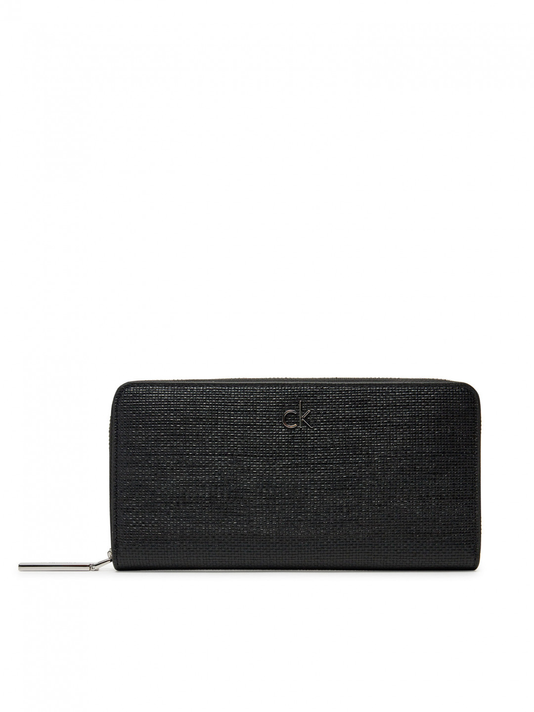 Calvin Klein Velká dámská peněženka Ck Daily Large Zip Around Tex K60K612960 Černá