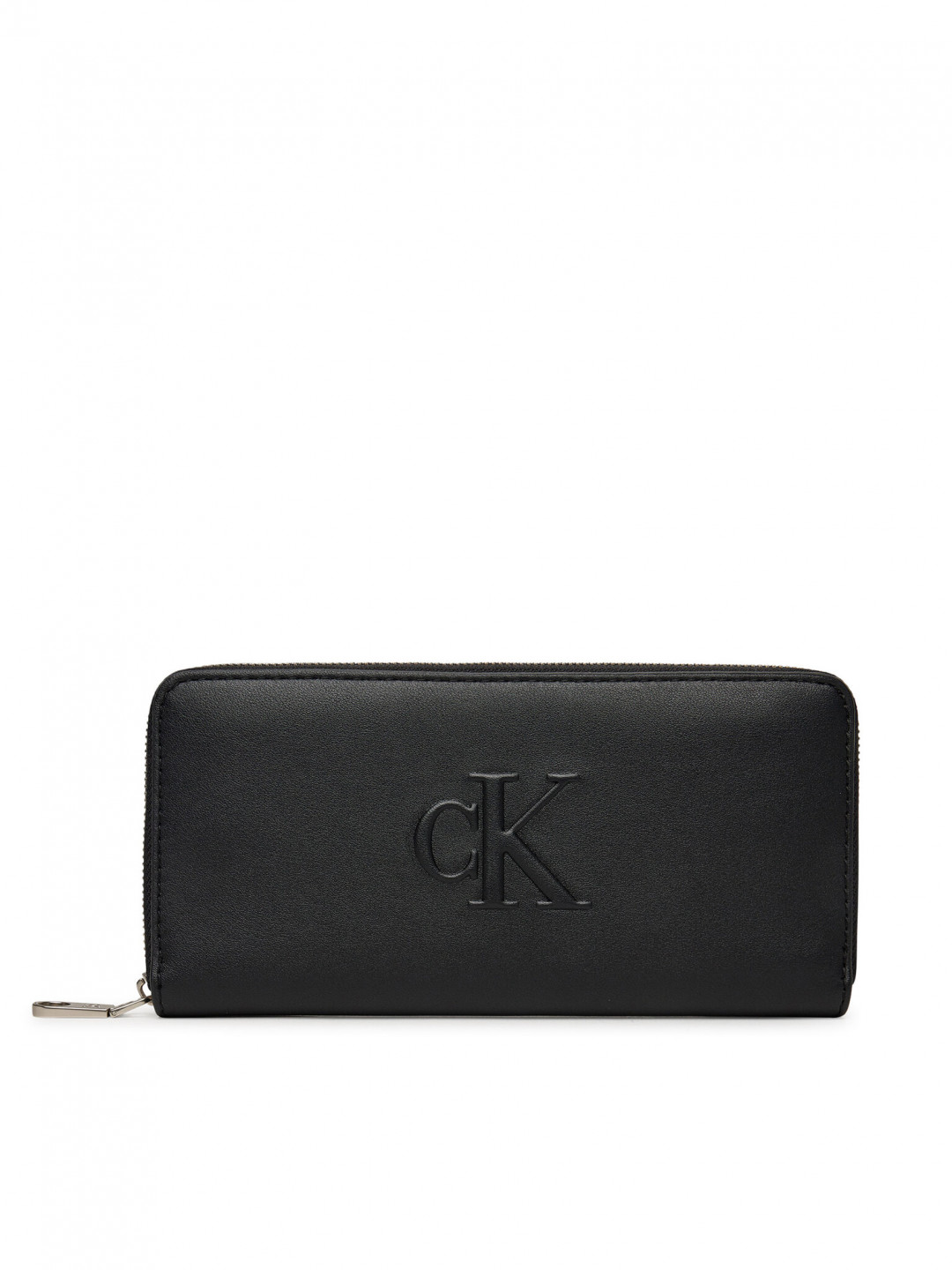 Calvin Klein Jeans Velká dámská peněženka Sculpted Zip Around LV04K1005G Černá