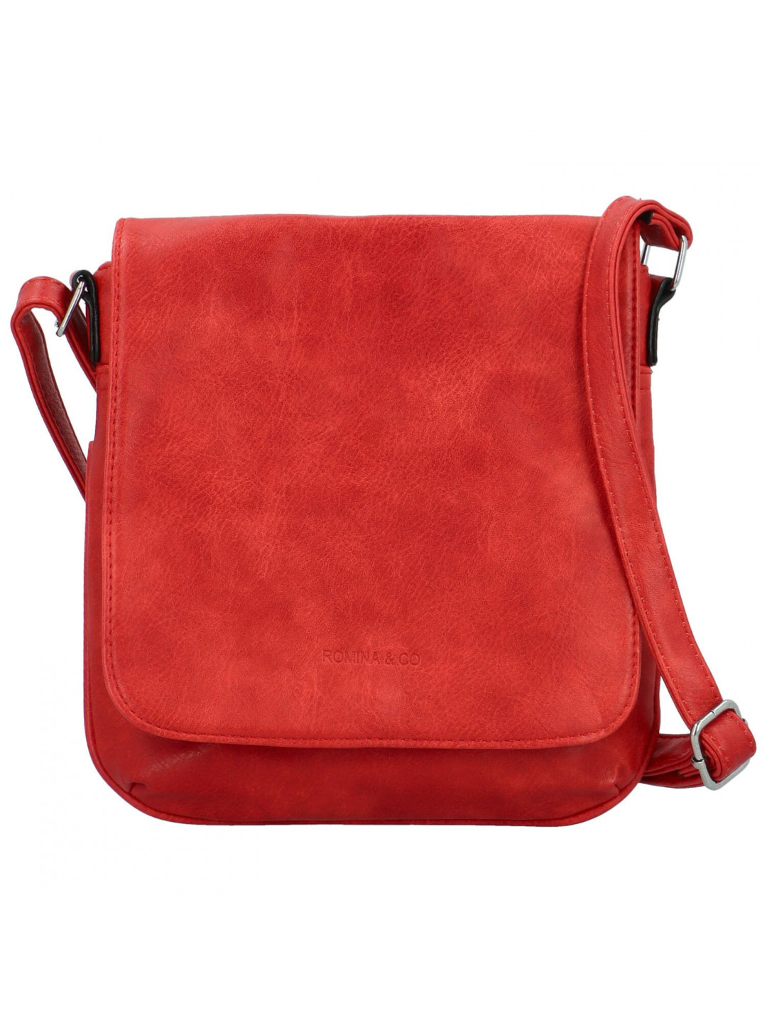 Stylová dámská koženková crossbody kabelka Haidi červená