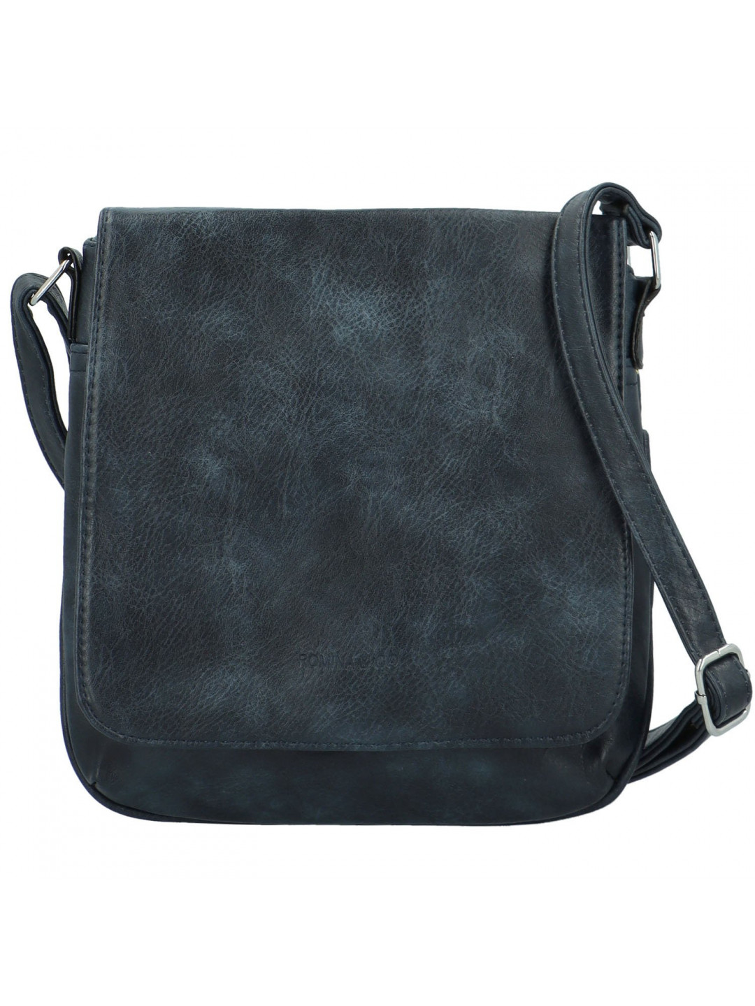 Stylová dámská koženková crossbody kabelka Haidi tmavě modrá