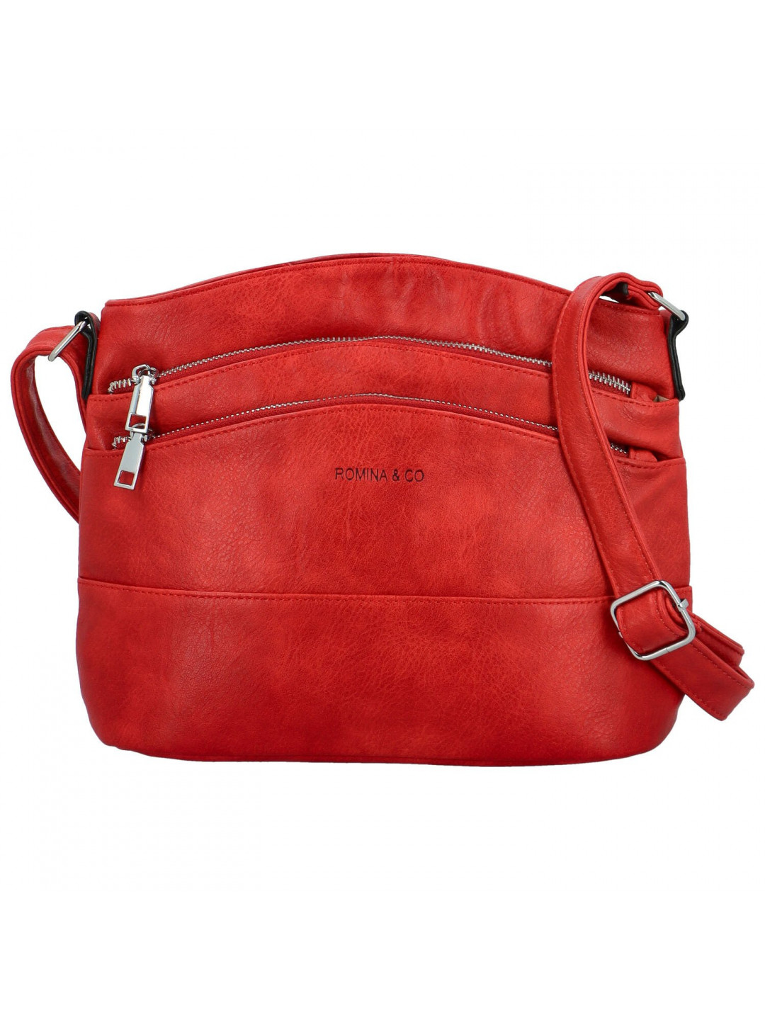 Trendy dámská koženková crossbody kabelka Franka červená