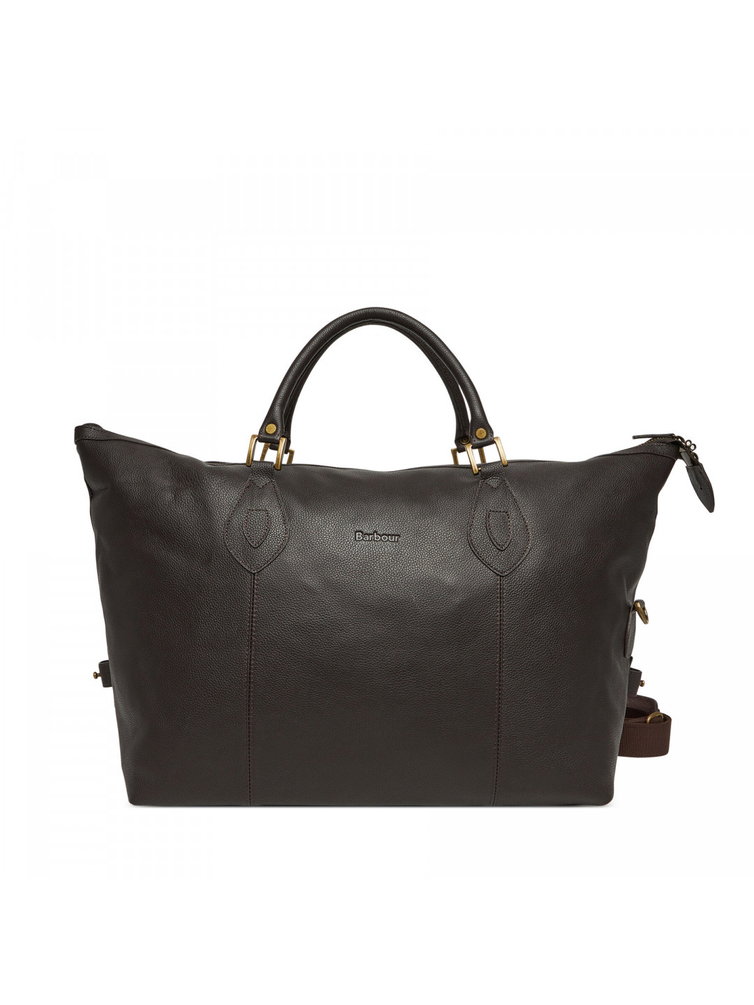 Taška Barbour Leather Medium Travel Explorer UBA0008BR91 Hnědá