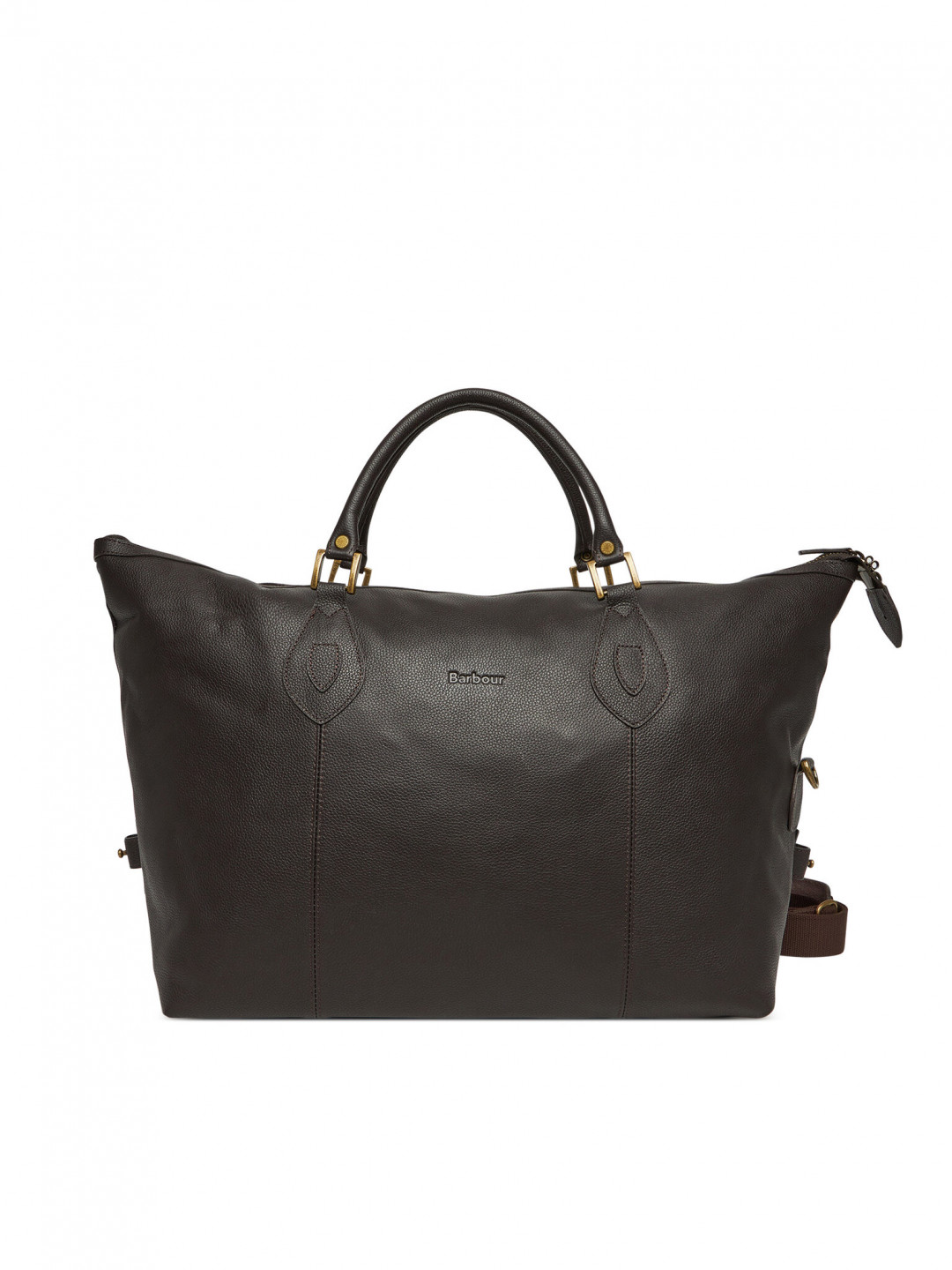 Barbour Taška Leather Medium Travel Explorer UBA0008BR91 Hnědá