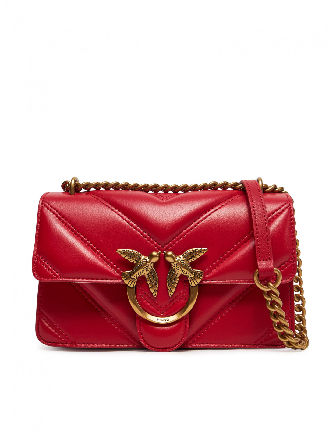 PINKO Kabelka Love One Mini Light Cl 104550 A26Z Červená