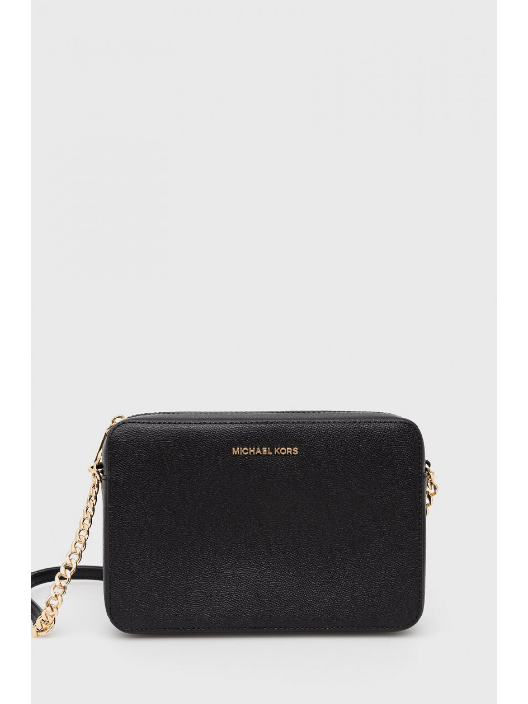 Kožená kabelka MICHAEL Michael Kors černá barva