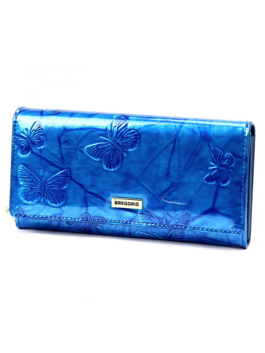 Dámská kožená peněženka modrá – Gregorio Ibojka