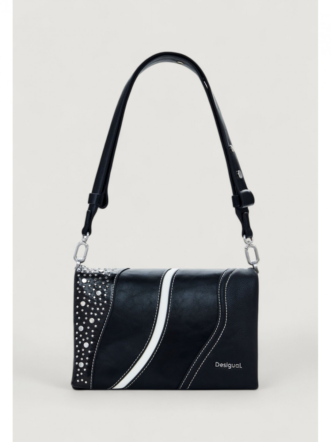Desigual Taška BAG PUNKETTE DORTMUND FLAP Černá